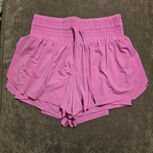 Pink Flowy Women's Shorts
